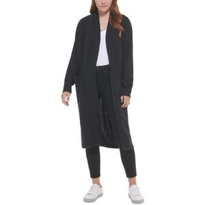 Calvin Klein Jeans Women's Open-Front Long Cardigan - Black Size S